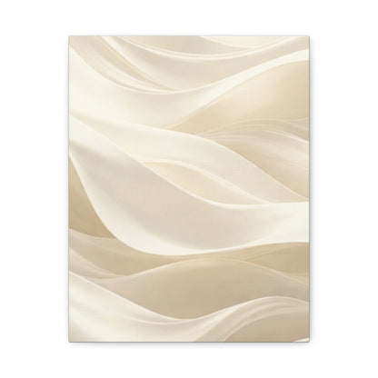 Neutral Abstract Wave Art Matte Canvas
