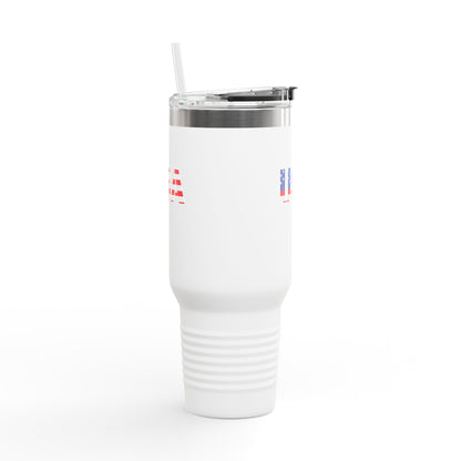 Insulated Travel Mug with USA Design - Perfect for Road Trips, Outdoor Adventures, and Gifts, 40oz Tumbler for Coffee, Tea, and More