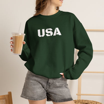 Cozy USA Unisex Crewneck Sweatshirt | Perfect Layering Piece for Every Season | Great Gift for Him/Her | Trendy Style for Casual Outings