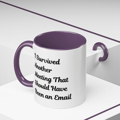 Coffee Mug, Funny Office Mug, Work Meeting Humor, Gift for Coworker, Sarcastic Tea Cup, Boss Gift, Desk Decor, Office Decor