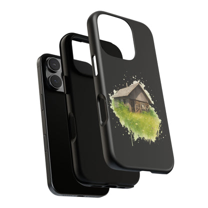 Rustic Farmhouse Phone Case, Cute Cottage Design, Tough Cases for Nature Lovers, Eco-Friendly Gift, Customizable Tech Accessories - TRV