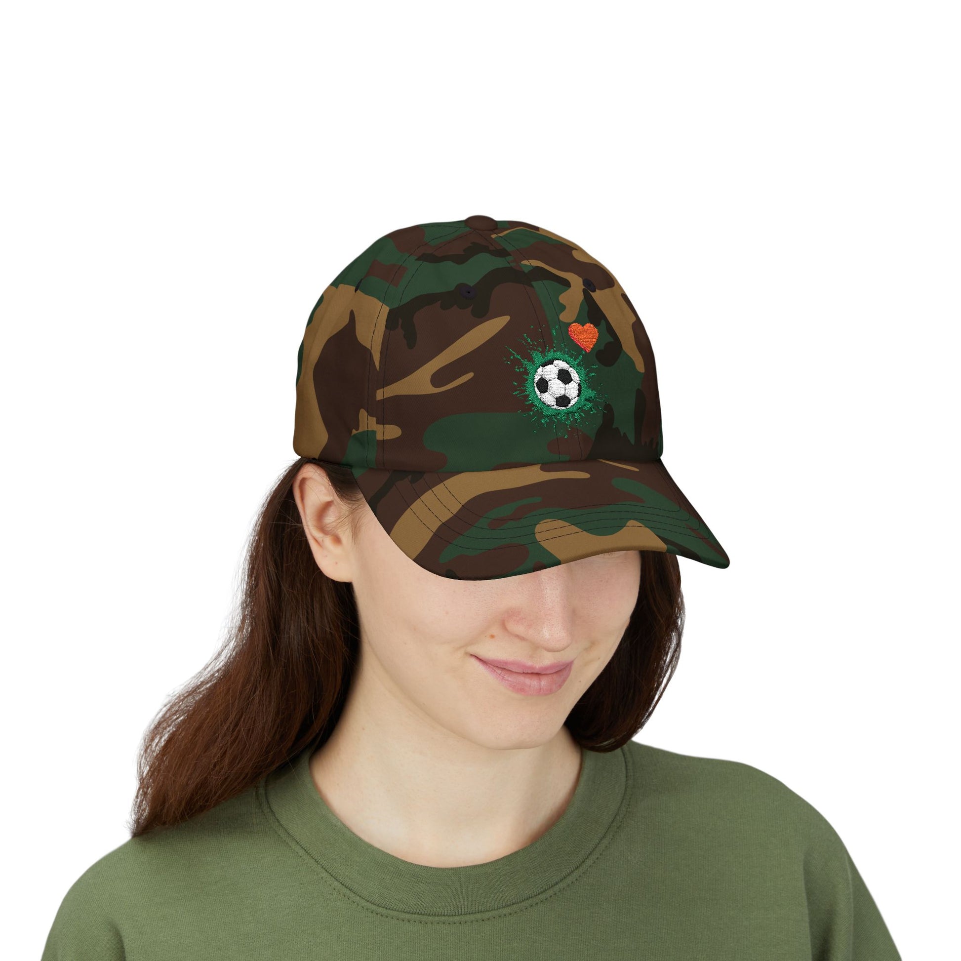 Soccer Love Dad Cap | Perfect Gift for Sports Lovers, Father's Day, Outdoor Events, Casual Wear, Adjustable Cap - TRV
