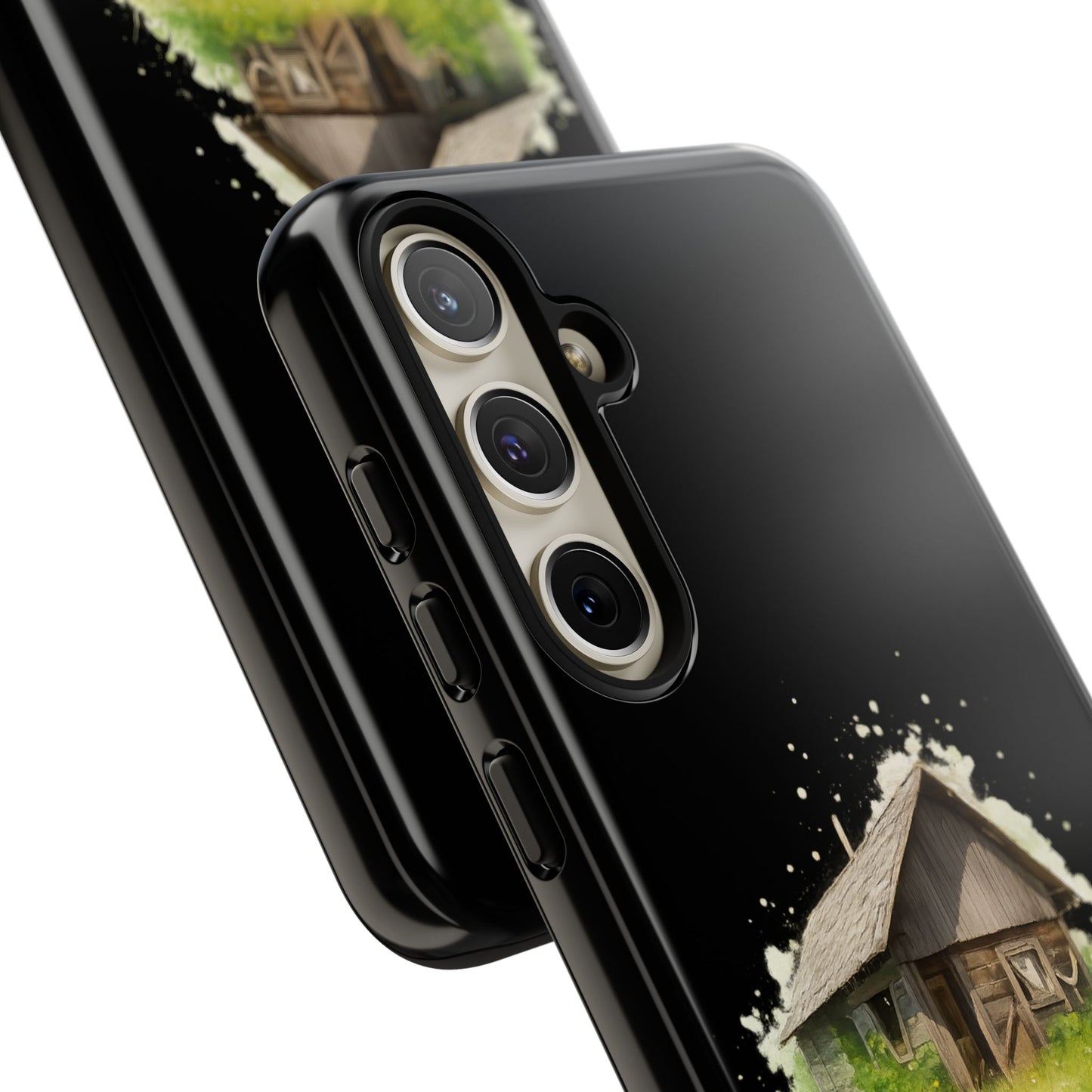 Rustic Farmhouse Phone Case, Cute Cottage Design, Tough Cases for Nature Lovers, Eco-Friendly Gift, Customizable Tech Accessories - TRV