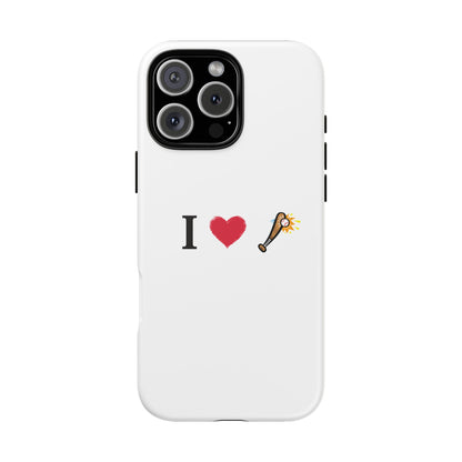 I Love Baseball Vibe Phone Case - Tough Cases for Sports Lovers, Gifts for Athletes, Fun Accessories, iPhone and Android Compatible - TRV
