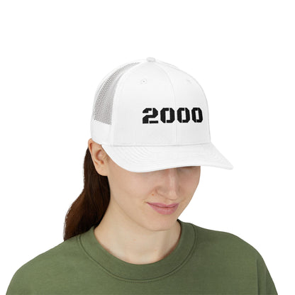 2000 Vintage Snapback Trucker Cap, Retro Baseball Hat, Birthday Gift, Stylish Outdoors Hat, 90s Nostalgia Cap - TRV