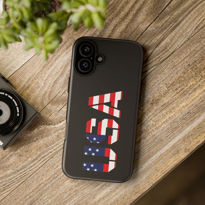 USA Flag Phone Case, Tough Phone Cover, Patriotic Gift, Independence Day Accessory, American Pride Mobile Case - TRV