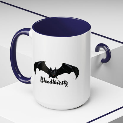 Bloodthirsty Bat Coffee Mug - Unique Halloween and Gothic Accents