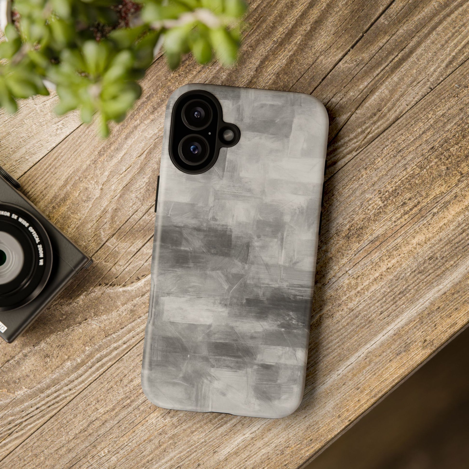 Stylish Phone Case for Tough Protection, Marble Grey Design, Customizable Gift for Her, Unisex Mobile Accessory, Birthday Present, [...] - TRV
