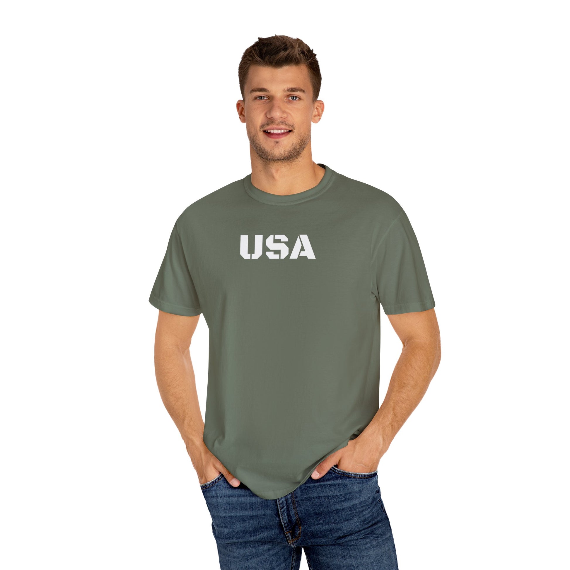 USA Vintage Unisex T-Shirt, Soft Cotton Tee, Casual Wear, Gifts for Her & Him, Summer Essentials, Independence Day Apparel - TRV