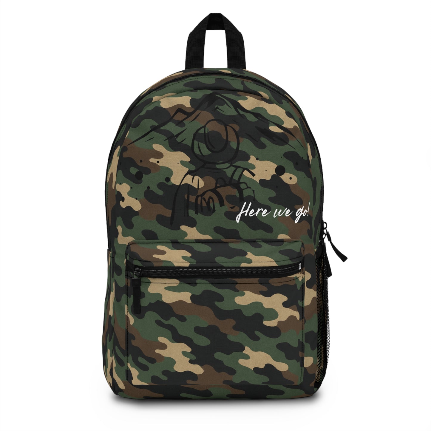 Camouflage Backpack - Trendy Camo Rucksack for Adventurers, School, Hiking, Gifts for Outdoorsy Friends, Travel Companion, Backpack, School - TRV
