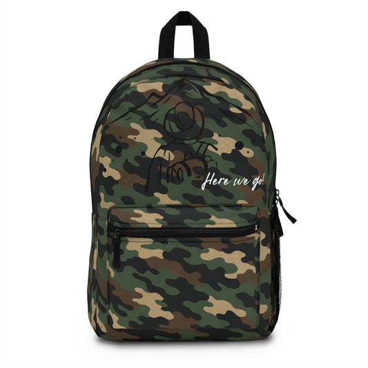 Camouflage Backpack - Trendy Camo Rucksack for Adventurers, School, Hiking, Gifts for Outdoorsy Friends, Travel Companion, Backpack, School - TRV