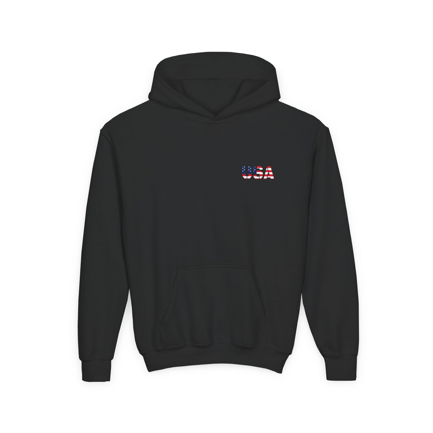 USA Flag Youth Hoodie, Youth Sweatshirt, Cool Hoodie for Kids, American Pride Apparel, Comfortable Boys and Girls Sweatshirt