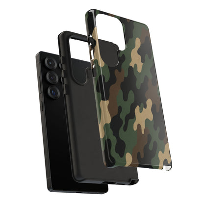 Camouflage Phone Case, Tough Cases, Military Style, Unique Phone Accessories, Gift for Him, Durable Phone Cover - TRV