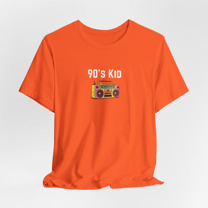 Retro Boombox Tee — 90s Kid Graphic T-Shirt