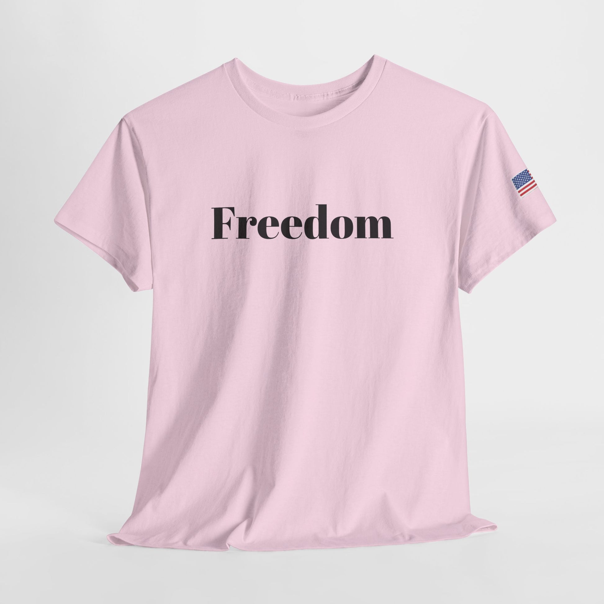 Freedom script tee | T-Shirt, American flag sleeve - TRV
