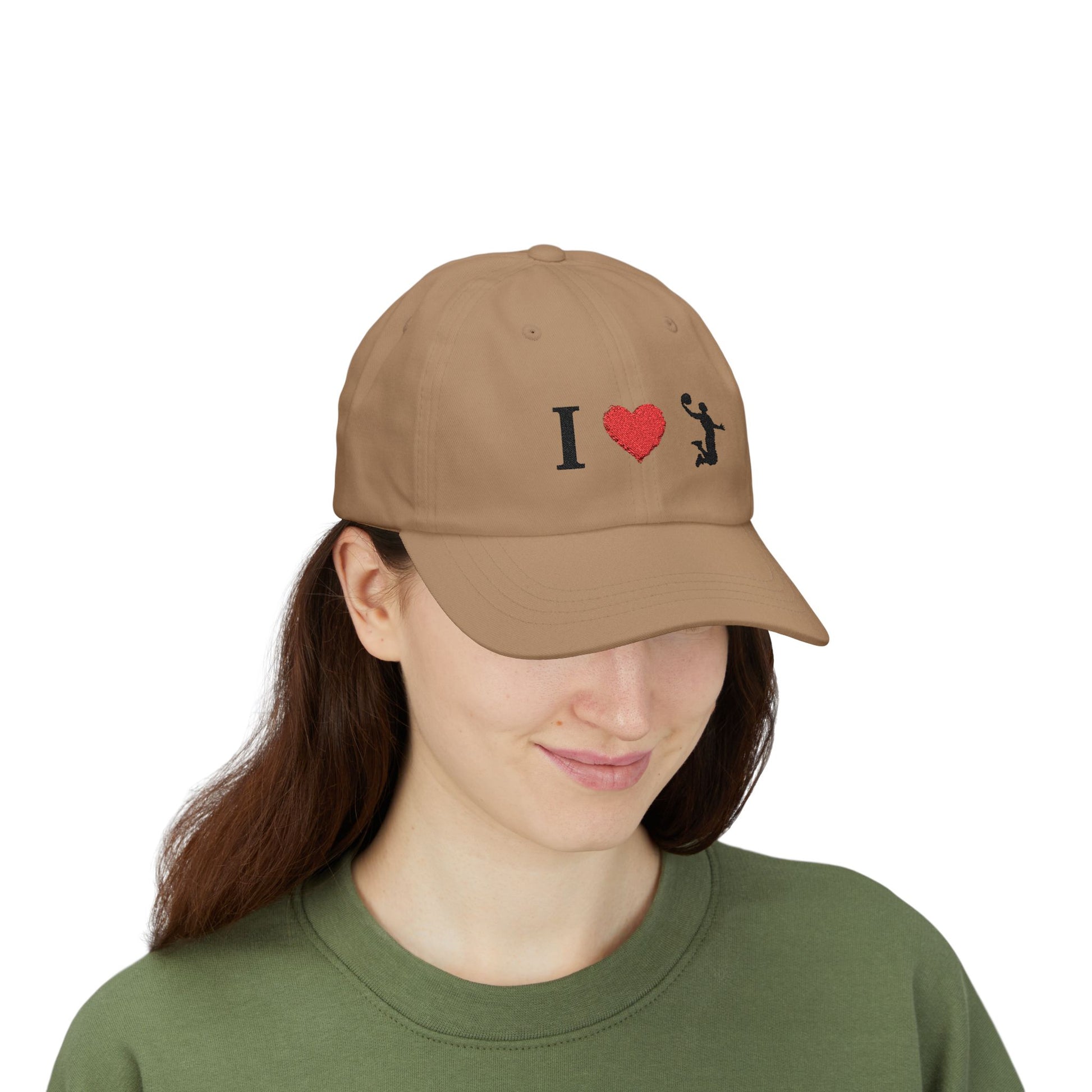 I Love Basketball Dad Cap, Casual Hat for Dads, Gift for Father's Day, Sports Lover Cap, Family Outing Accessory, Everyday Wear - TRV