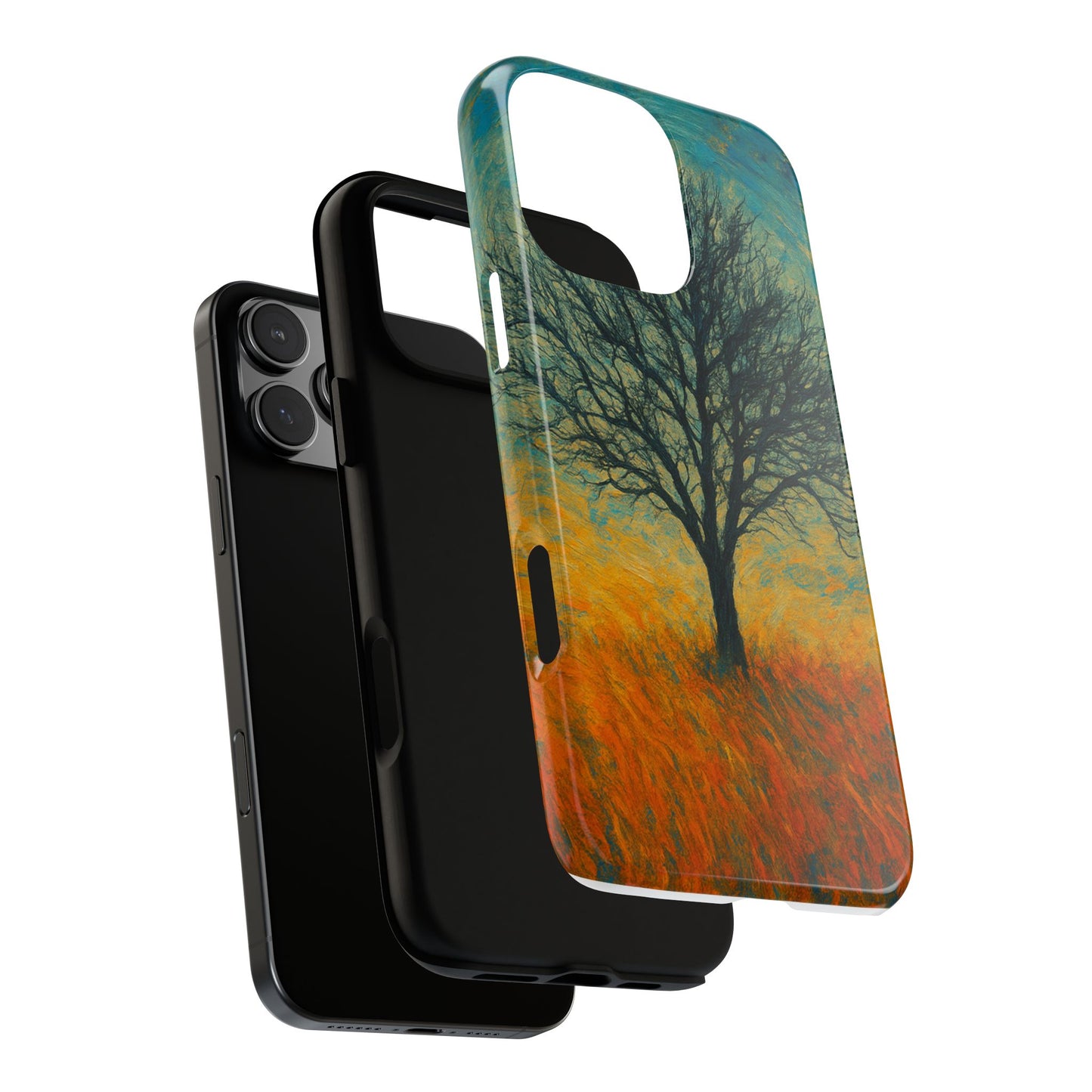 Artistic Phone Case with Tree Design, Nature Lover Gift, Unique Phone Cover, Holiday Present, Eco-friendly Tech Accessories - TRV