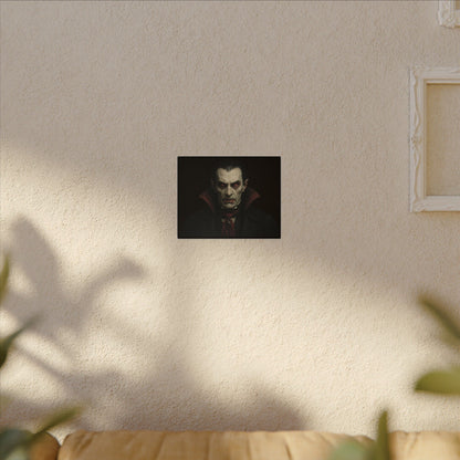 Vampire Portrait Canvas Wall Art – Gothic Dracula Print on Canvas