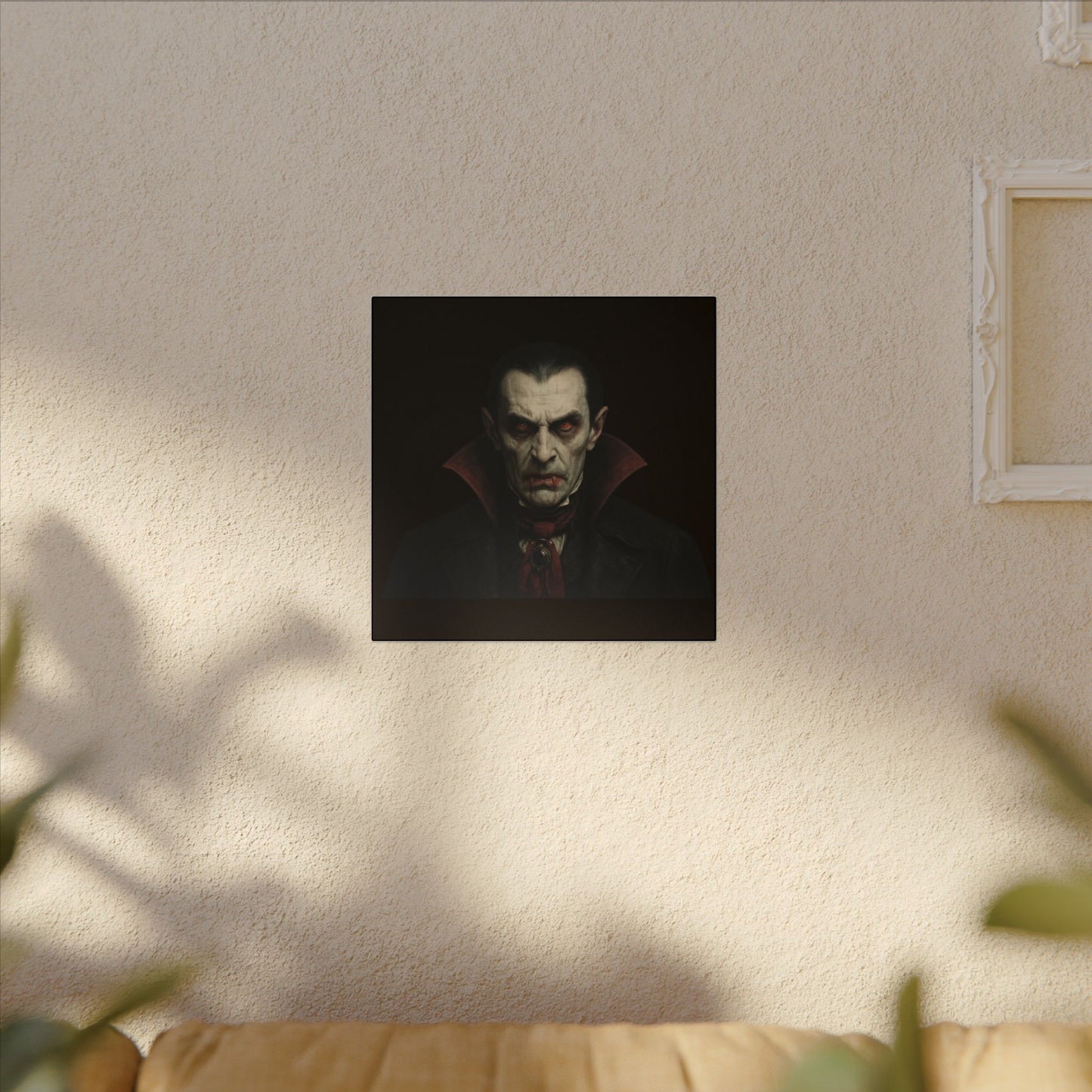 Vampire Portrait Canvas Wall Art – Gothic Dracula Print on Canvas