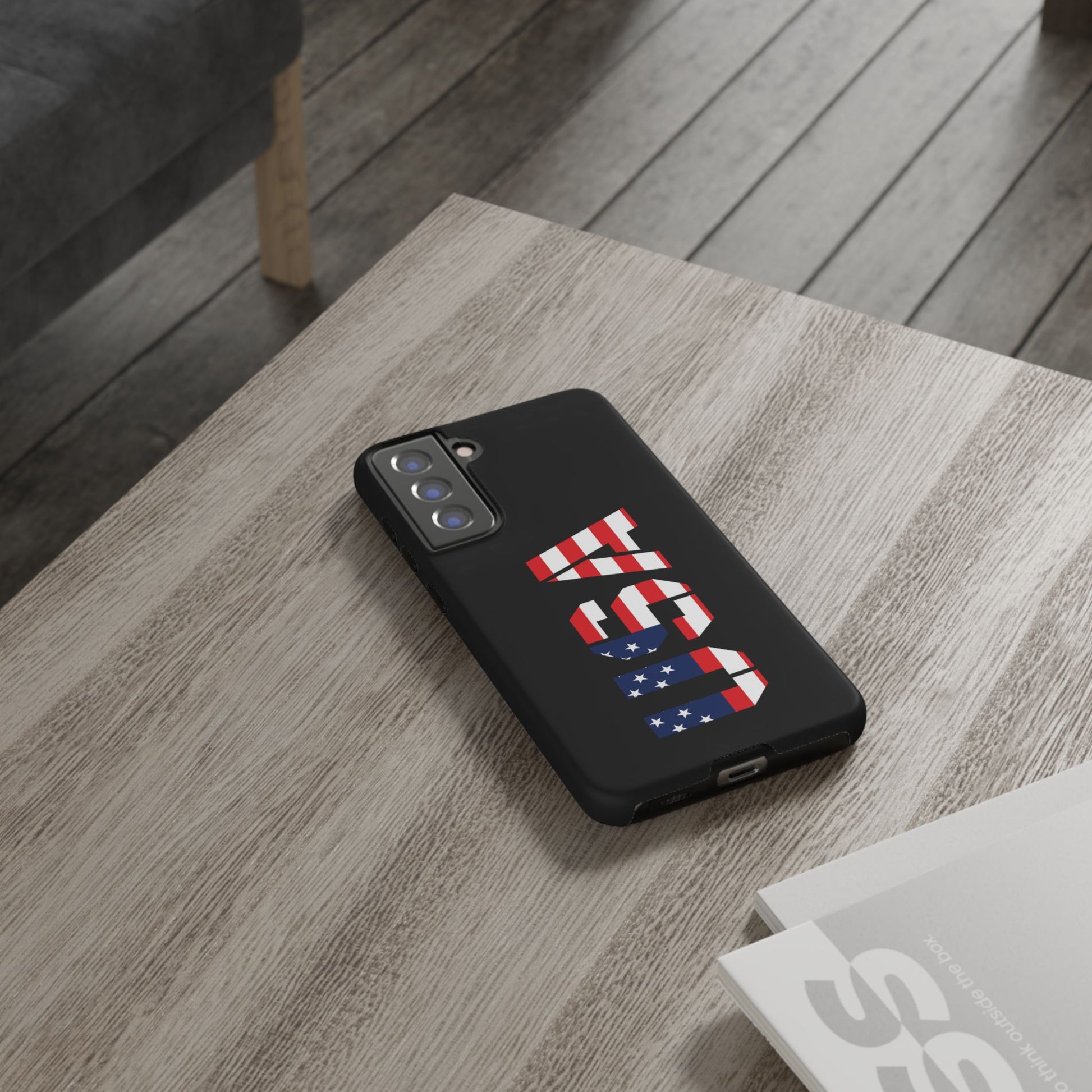 USA Flag Phone Case, Tough Phone Cover, Patriotic Gift, Independence Day Accessory, American Pride Mobile Case - TRV