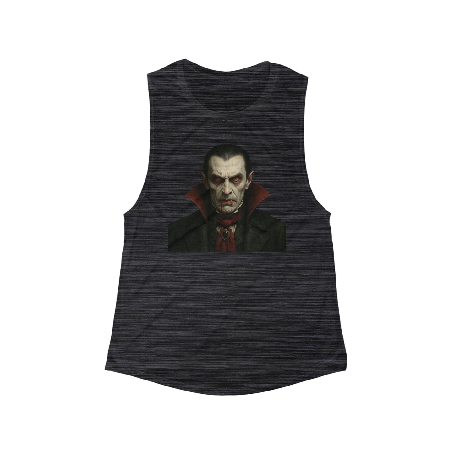 Gothic Vampire Women's Flowy Muscle Tank | Halloween Fashion, Spooky Top, Horror-Themed Apparel, Gothic Style, Festival Wear - TRV