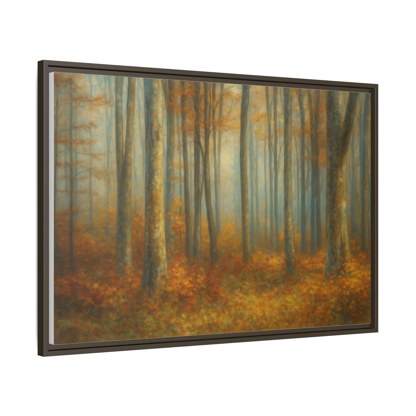 Autumn Forest Canvas Art, Framed Wall Decor, Rustic Home Decor, Nature Artwork, Gift for Nature Lovers - TRV