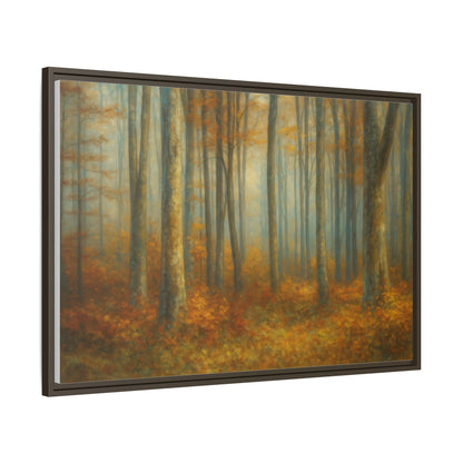 Autumn Forest Canvas Art, Framed Wall Decor, Rustic Home Decor, Nature Artwork, Gift for Nature Lovers - TRV