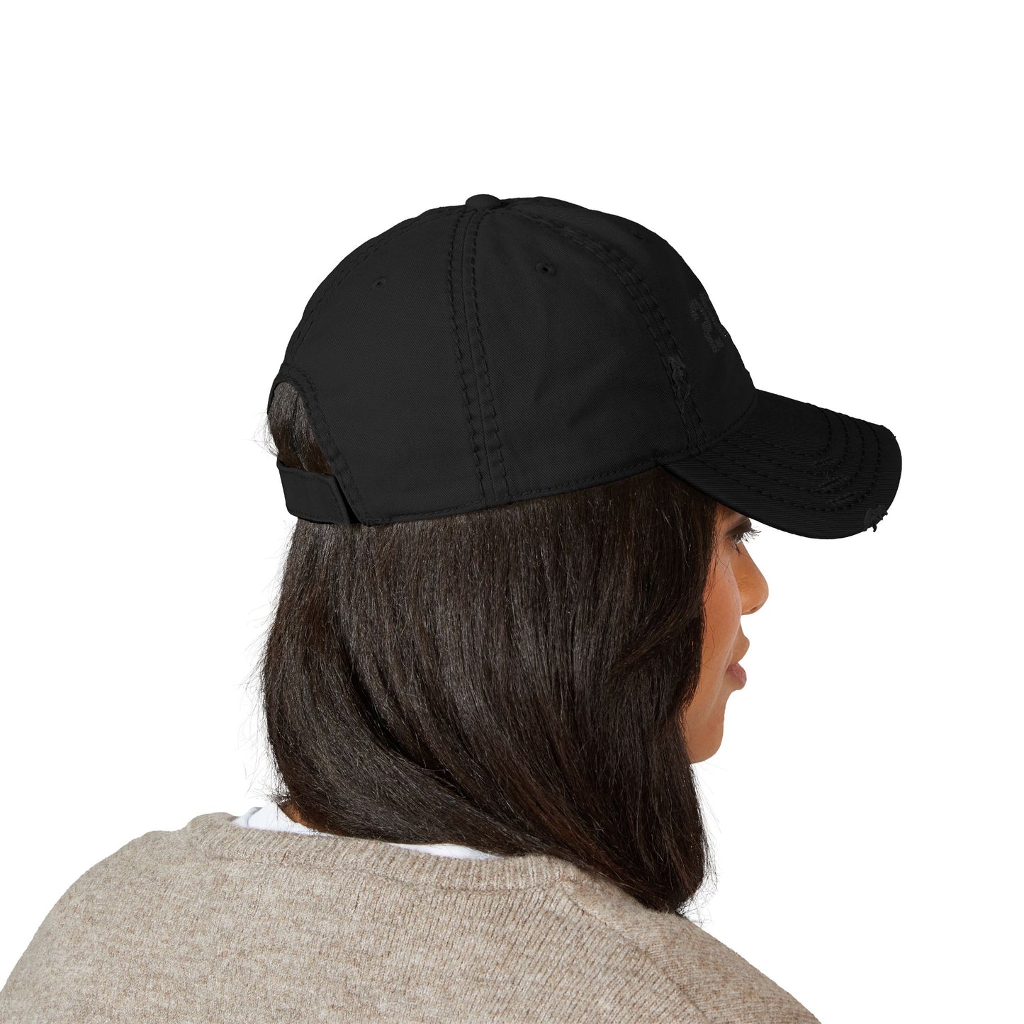 Distressed Dad Hat with 2007 Embroidery, Casual Fashion Cap for Everyday Wear, Gift for Birthday, Fathers Day, Retro Hat - TRV