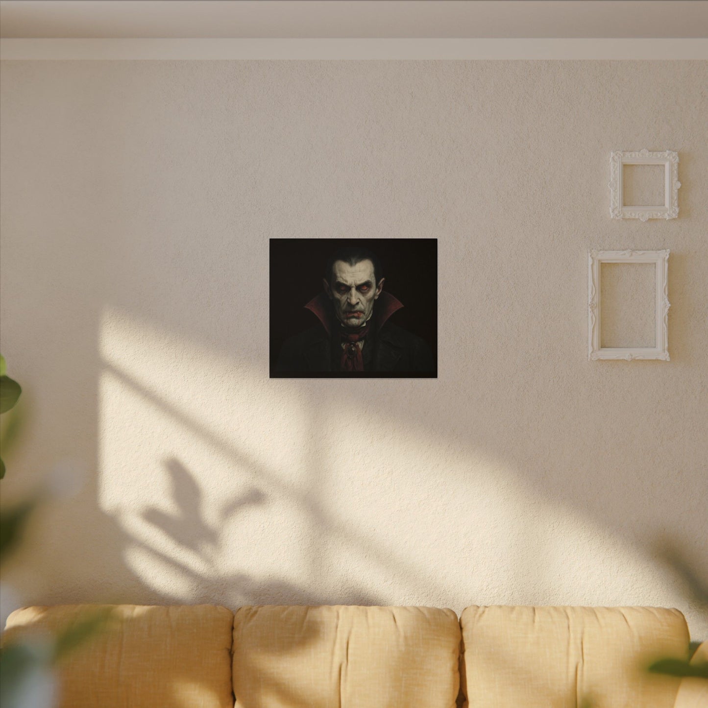 Vampire Portrait Canvas Wall Art – Gothic Dracula Print on Canvas