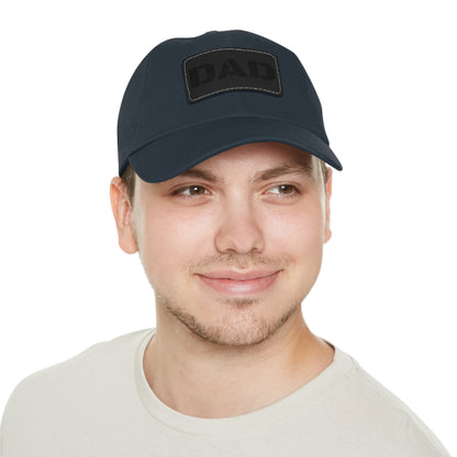 Stylish Dad Hat with Leather Patch | Perfect Gift for Fathers Day, Casual Wear, Dad's Birthday, Outdoor Activities