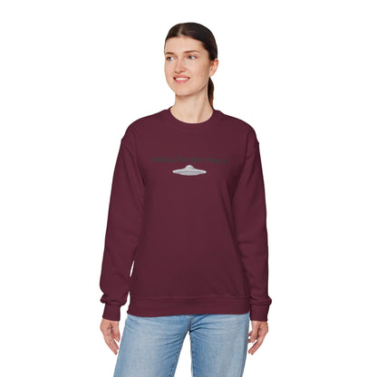 Relaxing UFO Driving Sweatshirt, Funny Gift for UFO Lovers, Unisex Crewneck Pullover, Casual Wear, Space Enthusiast Apparel
