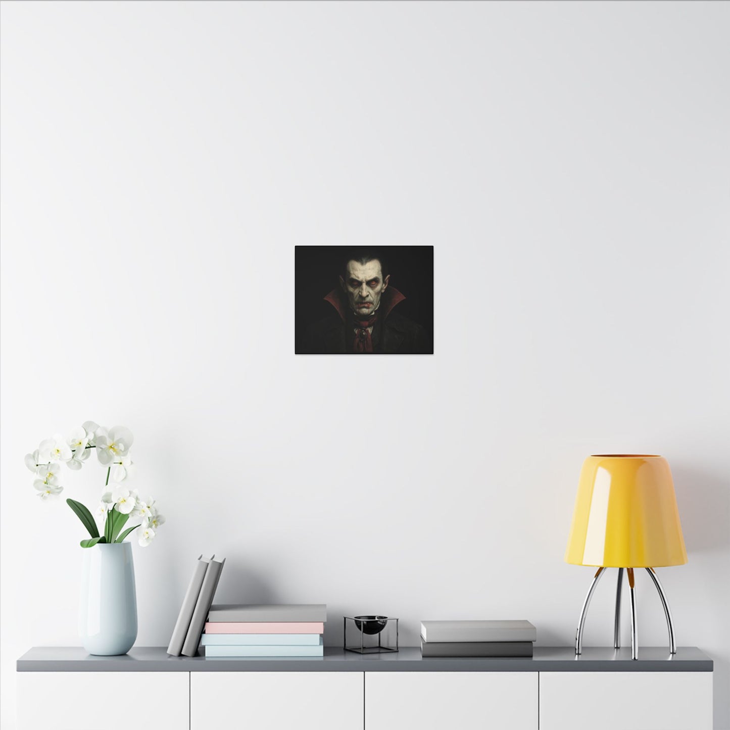 Vampire Portrait Canvas Wall Art – Gothic Dracula Print on Canvas