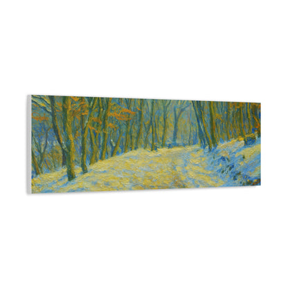 Wall Art Print, Winter Landscape Canvas Home Decor, Gift for Nature Lovers, Seasonal Artwork, Cozy Housewarming Decoration - TRV