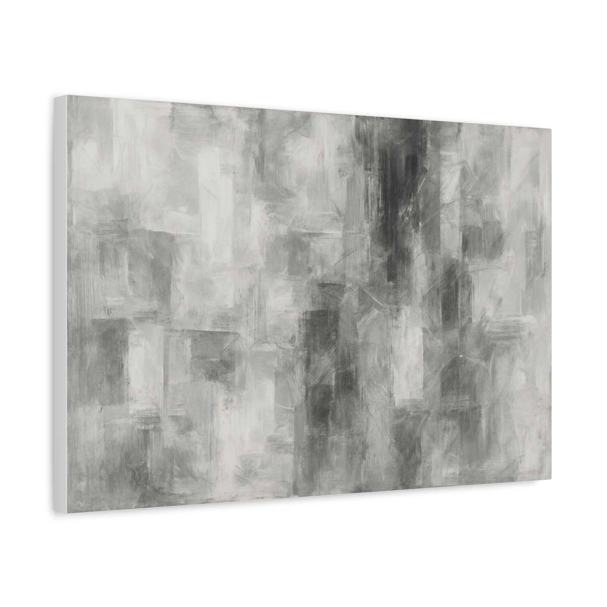 Abstract Grey Canvas Wall Art, Modern Home Decor, Minimalist Artwork, Living Room Accent, Contemporary Art Piece - TRV