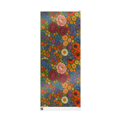 Floral Bouquet Wrapping Paper Roll — Vintage Garden Pattern