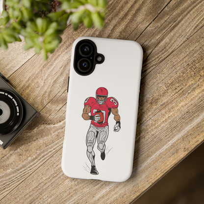 Football Player Tough Case, Sports Phone Cover, Athlete Gift, Tough Phone Case, Fall Sports, Football Lover's Accessory - TRV