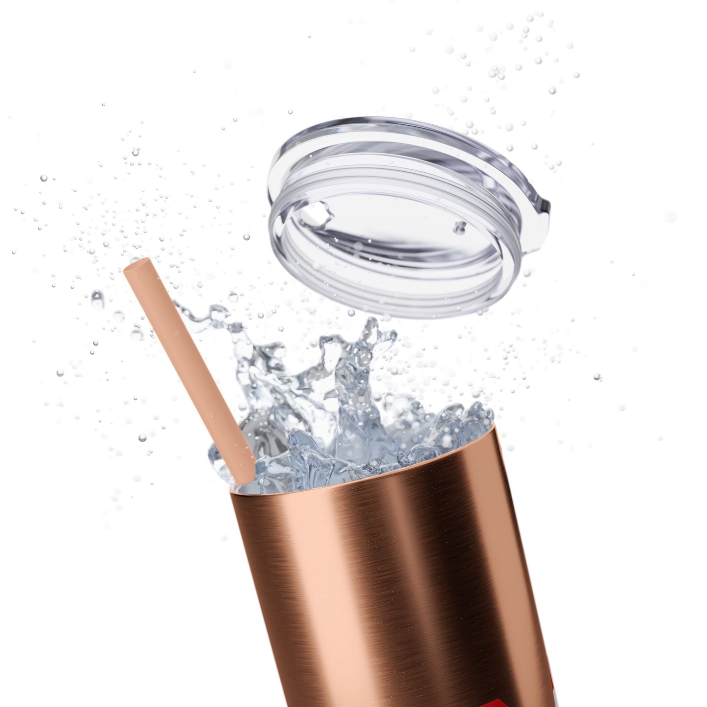 Skinny Tumbler — USA Flag 20oz Straw Tumbler (Patriotic Travel Cup)