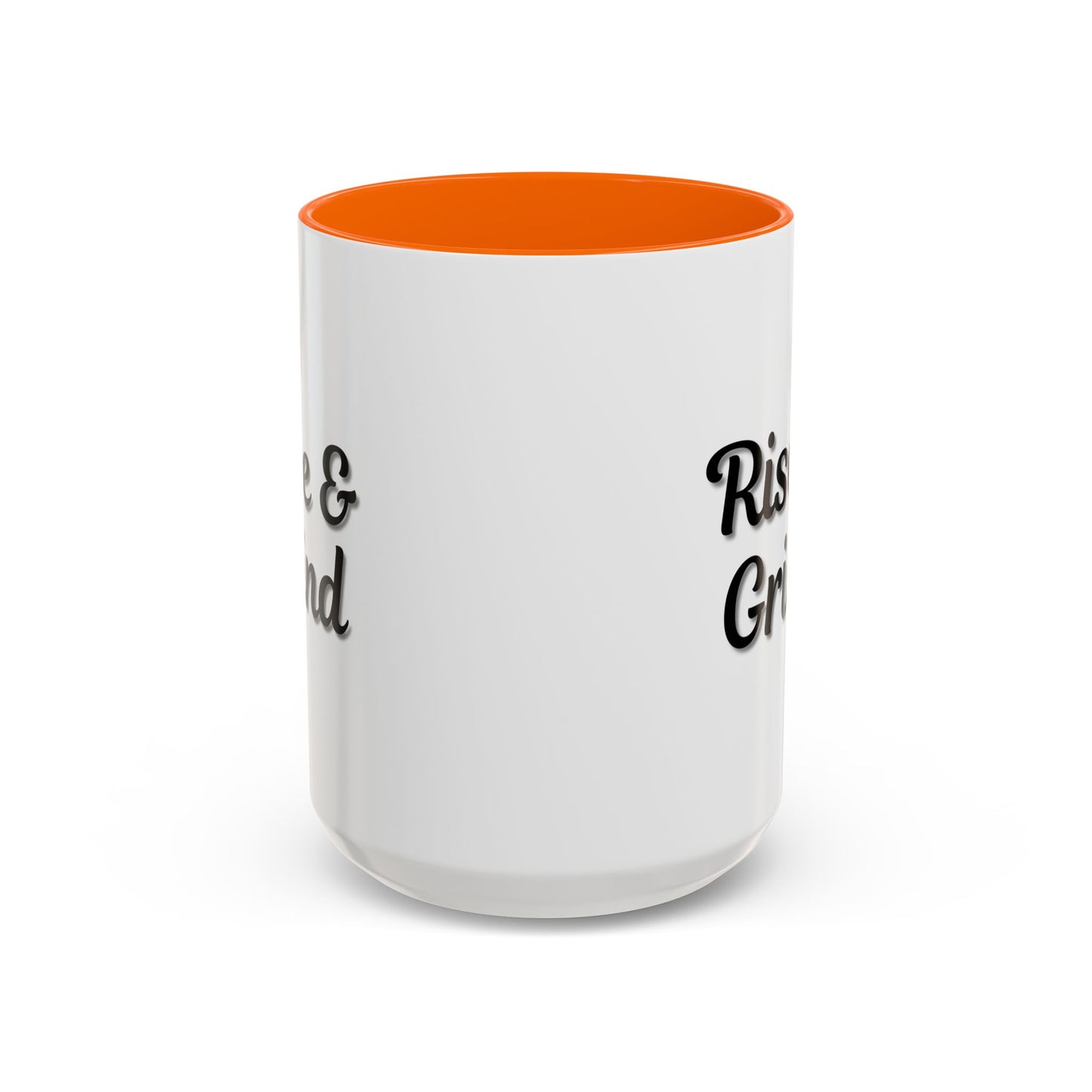 Rise & Grind Coffee Mug – Motivational Black Accent Mug for Daily Inspiration - TRV