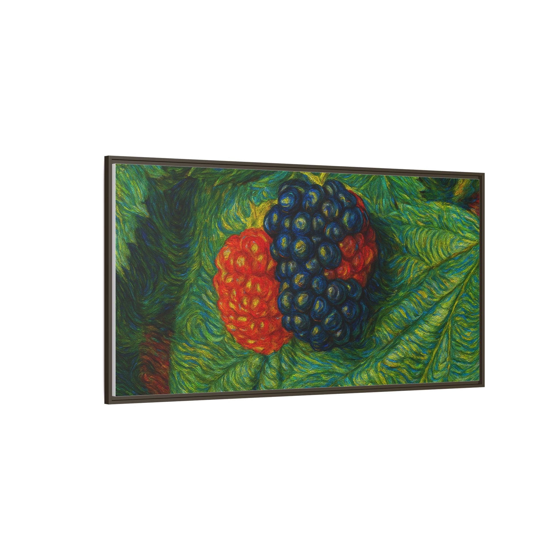 Van Gogh Style Blackberry Canvas Art, Framed Wall Decor, Botanical Print, Summer Home Decor, Gift for Garden Lovers - TRV