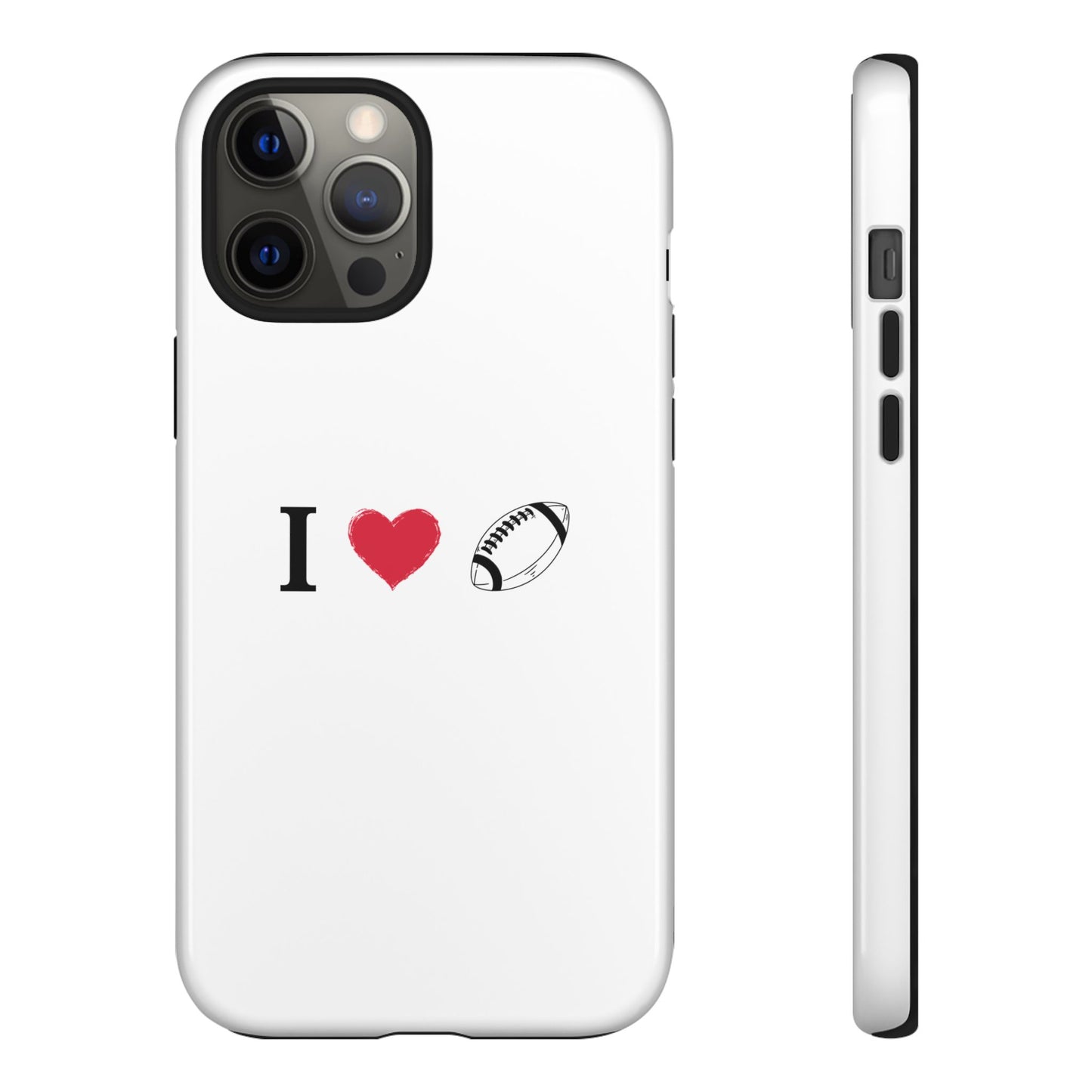 Football Love Phone Case - Tough Cases, Unique Sports Lover Gift, Personalized Cellphone Cover, Birthday Present, Sports Equipment - TRV