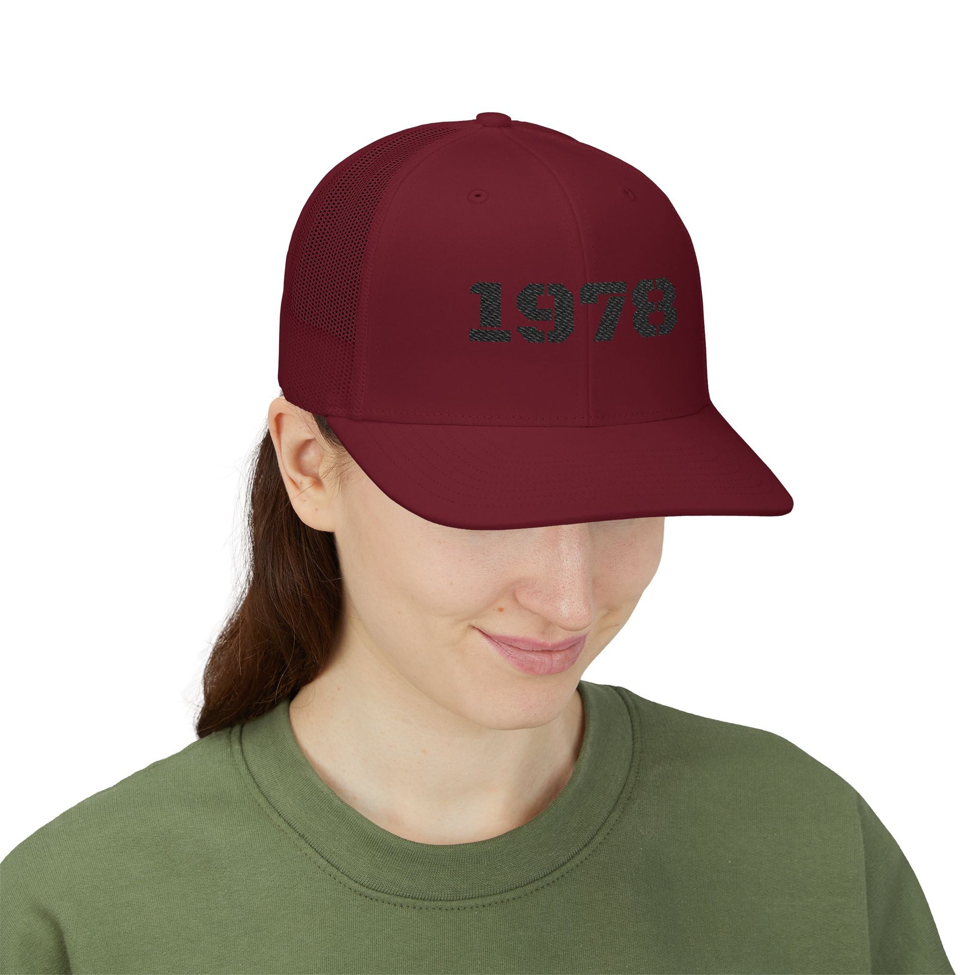 Custom Embroidered Snapback Trucker Cap | Birthday Gift, Fashion Accessory, Casual Wear, Unisex Gift, Vintage Style Hat - TRV