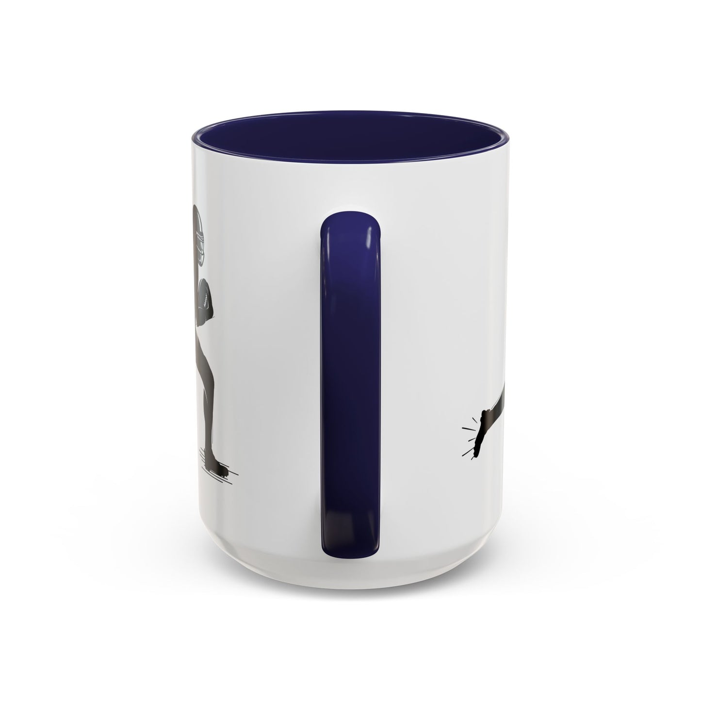 Football Player Themed Accent Coffee Mug, Sports Fan Gift, Unique Mug for Athletes, Coffee Lover, Game Day Essential - TRV