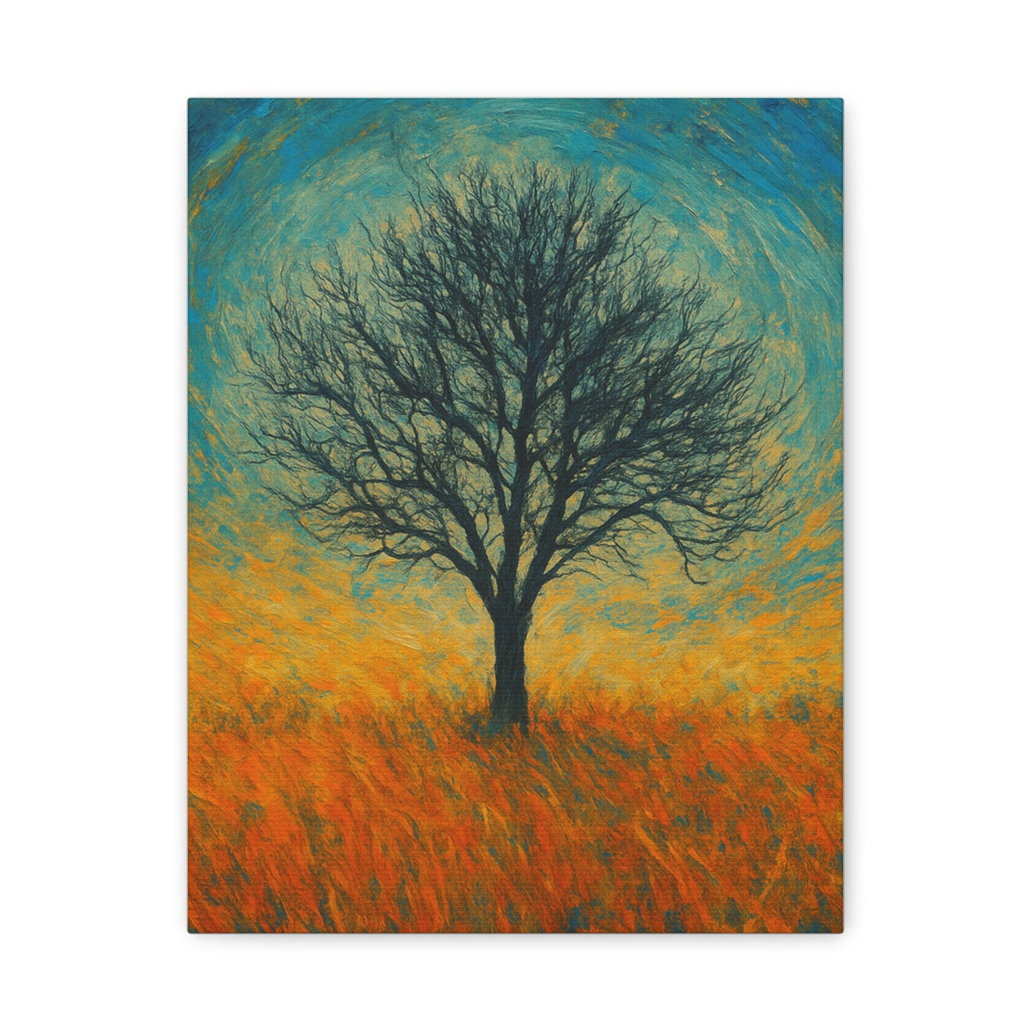 Artistic Tree Canvas Wall Art, Matte Stretched Canvas, Natural Decor for Home, Office, Gift for Nature Lovers, Bohemian Wall Decor