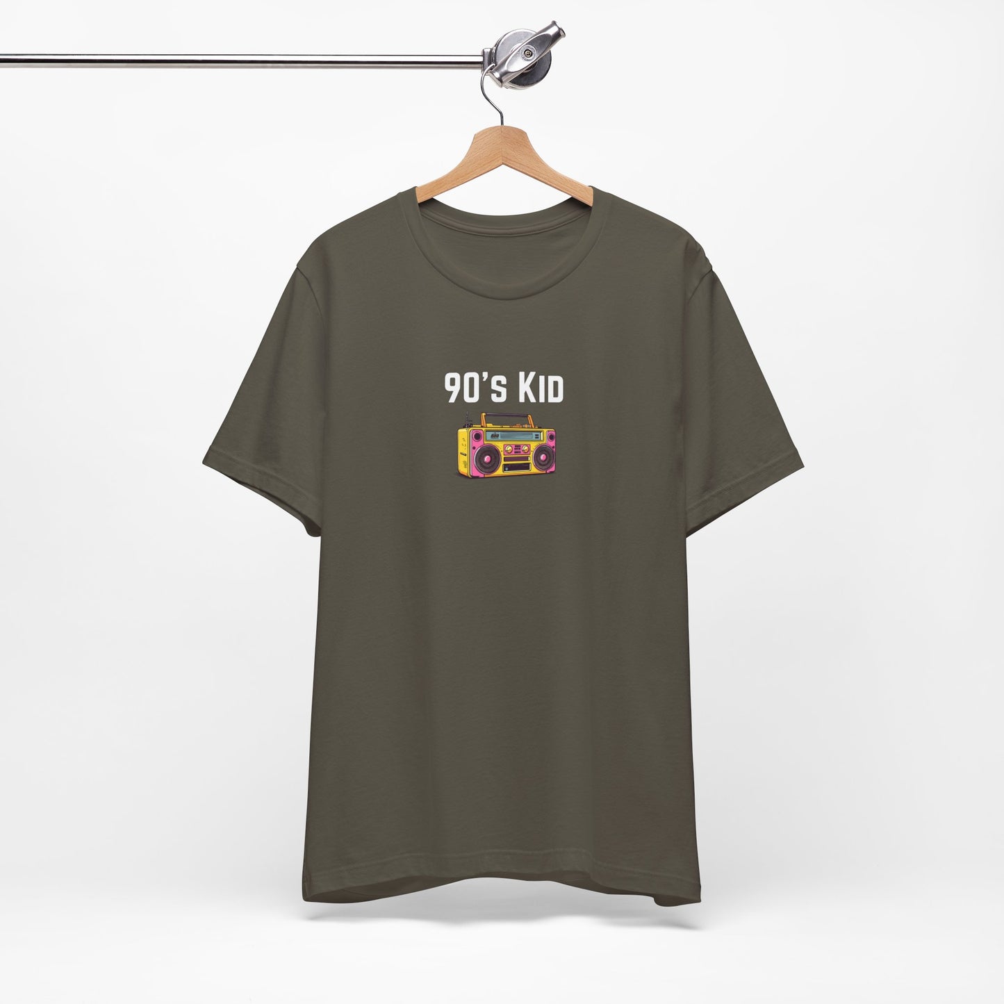 Retro Boombox Tee — 90s Kid Graphic T-Shirt
