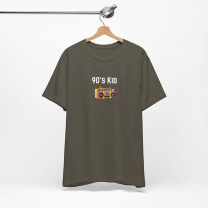 Retro Boombox Tee — 90s Kid Graphic T-Shirt