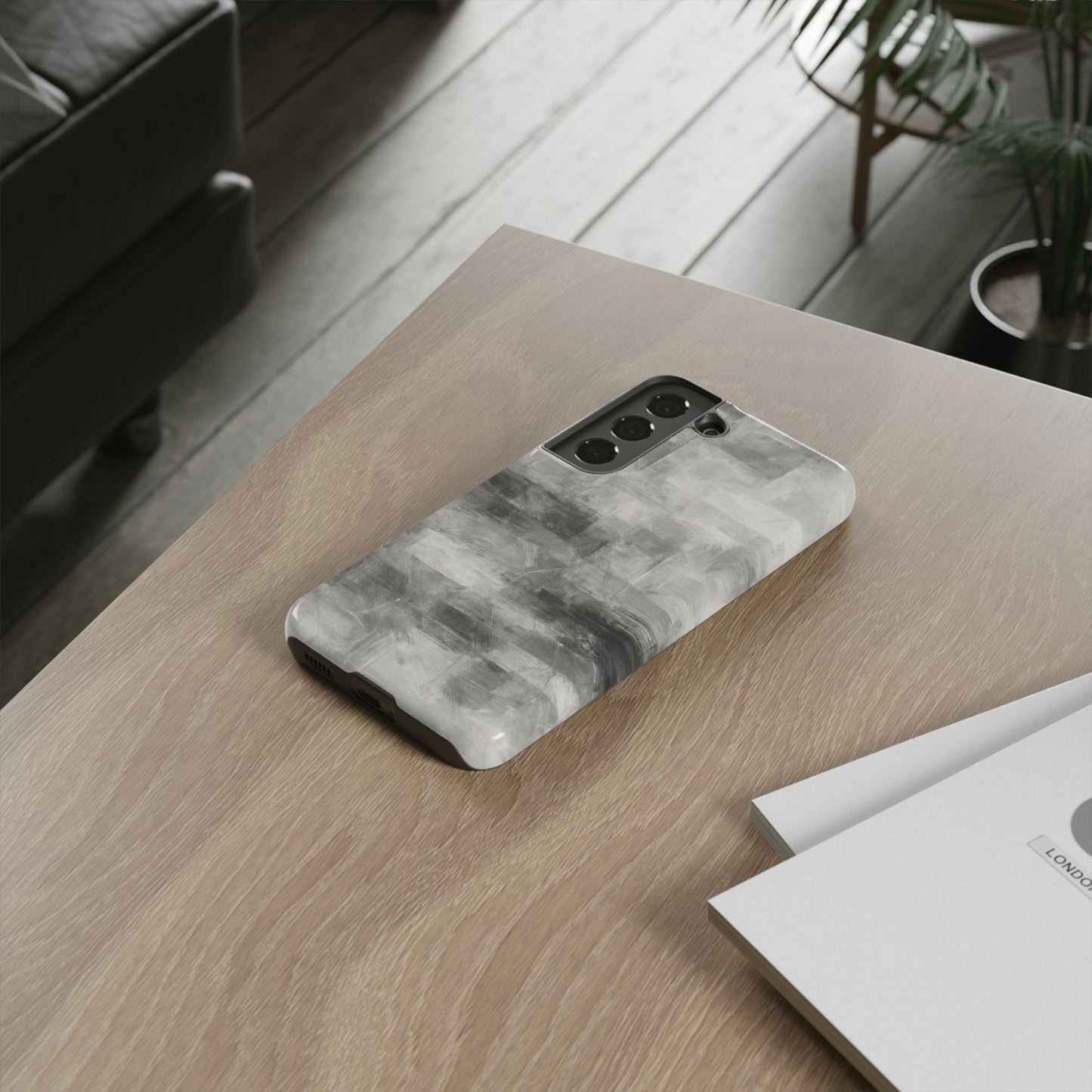 Stylish Phone Case for Tough Protection, Marble Grey Design, Customizable Gift for Her, Unisex Mobile Accessory, Birthday Present, [...] - TRV