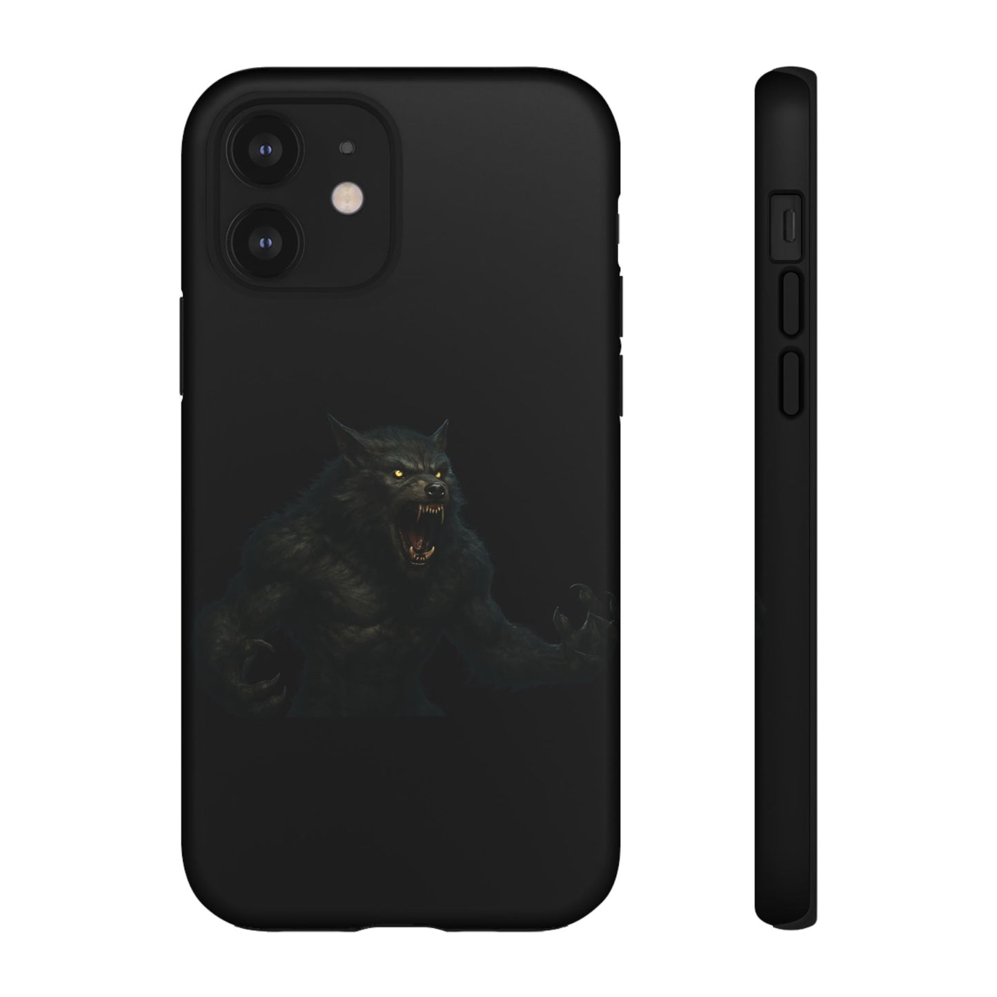 Werewolf Phone Case, Tough Cases, Black Panther Design, Gift for Animal Lovers, Phone Accessories, Fierce Phone Protection - TRV