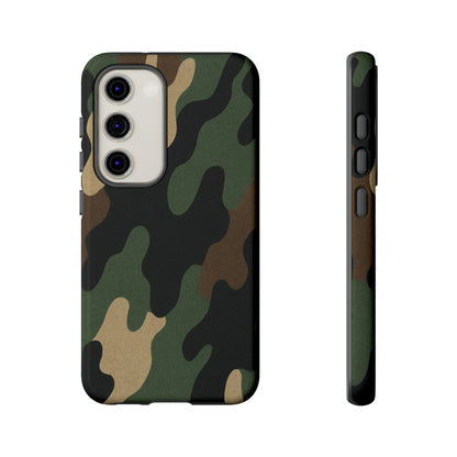 Camouflage Phone Case, Tough Phone Cover, Military Style Accessory, Protective Case for Men, Gifts for Soldiers - TRV
