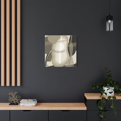 Abstract Neutral Pear Still Life Canvas