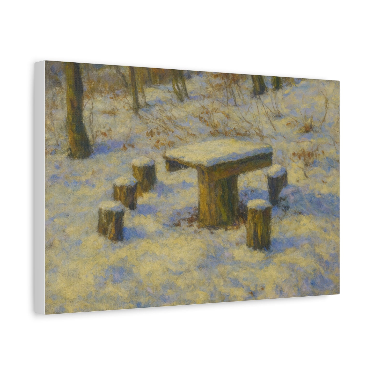 Matte Canvas Wall Art, Rustic Outdoor Scene, Nature Decor, Home Wall Décor, Cozy Cabin Vibe, Perfect for Gift Giving - TRV